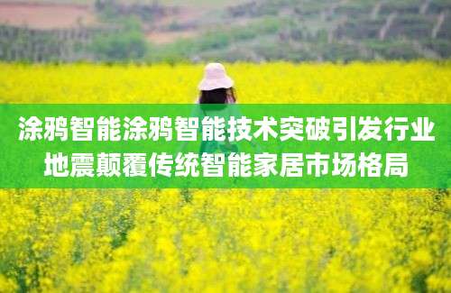 涂鸦智能涂鸦智能技术突破引发行业地震颠覆传统智能家居市场格局