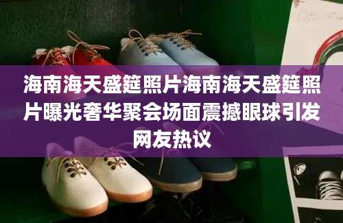 海南海天盛筵照片海南海天盛筵照片曝光奢华聚会场面震撼眼球引发网友热议