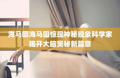 海马回海马回惊现神秘现象科学家揭开大脑奥秘新篇章