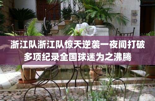 浙江队浙江队惊天逆袭一夜间打破多项纪录全国球迷为之沸腾