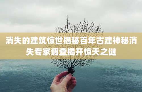 消失的建筑惊世揭秘百年古建神秘消失专家调查揭开惊天之谜
