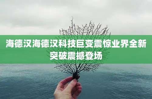 海德汉海德汉科技巨变震惊业界全新突破震撼登场