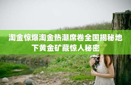 淘金惊爆淘金热潮席卷全国揭秘地下黄金矿藏惊人秘密