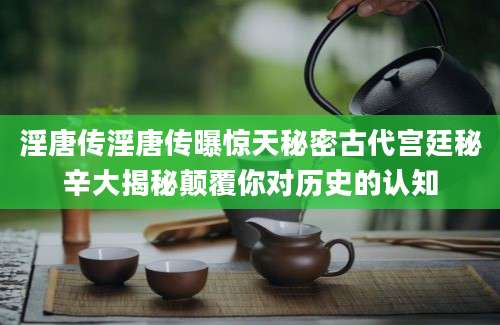 淫唐传淫唐传曝惊天秘密古代宫廷秘辛大揭秘颠覆你对历史的认知