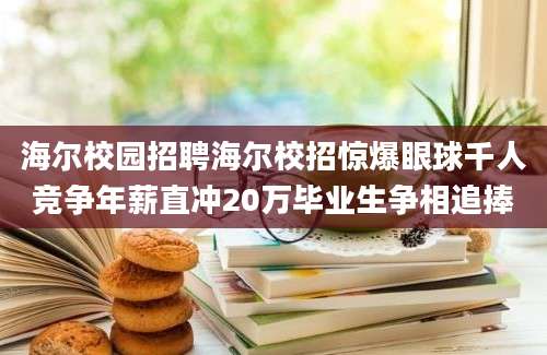 海尔校园招聘海尔校招惊爆眼球千人竞争年薪直冲20万毕业生争相追捧