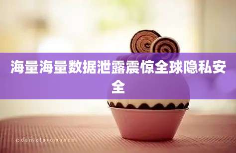 海量海量数据泄露震惊全球隐私安全