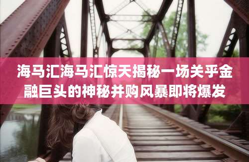 海马汇海马汇惊天揭秘一场关乎金融巨头的神秘并购风暴即将爆发