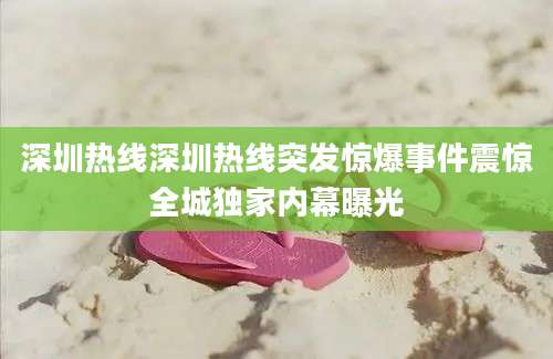 深圳热线深圳热线突发惊爆事件震惊全城独家内幕曝光