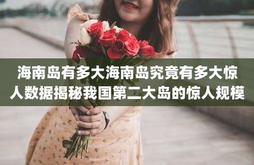 海南岛有多大海南岛究竟有多大惊人数据揭秘我国第二大岛的惊人规模