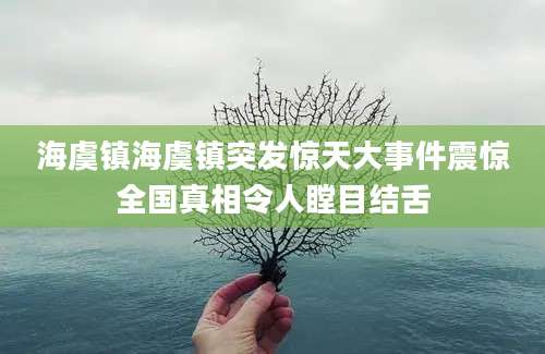 海虞镇海虞镇突发惊天大事件震惊全国真相令人瞠目结舌