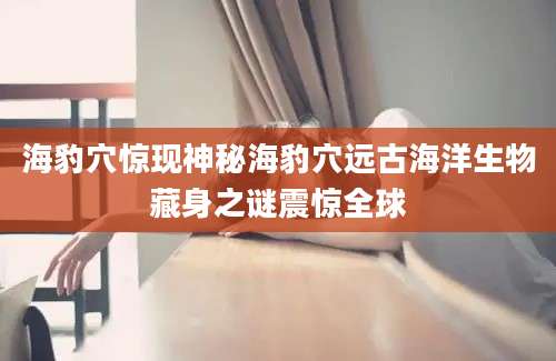 海豹穴惊现神秘海豹穴远古海洋生物藏身之谜震惊全球