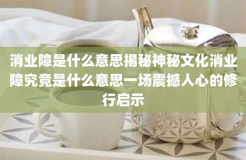 消业障是什么意思揭秘神秘文化消业障究竟是什么意思一场震撼人心的修行启示