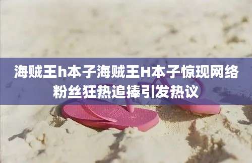 海贼王h本子海贼王H本子惊现网络粉丝狂热追捧引发热议