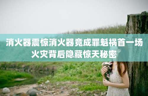 消火器震惊消火器竟成罪魁祸首一场火灾背后隐藏惊天秘密