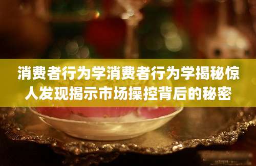 消费者行为学消费者行为学揭秘惊人发现揭示市场操控背后的秘密