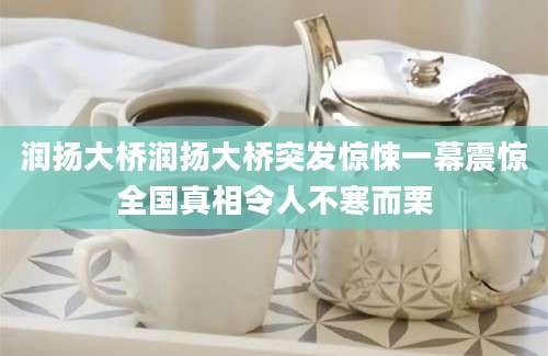 润扬大桥润扬大桥突发惊悚一幕震惊全国真相令人不寒而栗