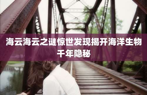 海云海云之谜惊世发现揭开海洋生物千年隐秘