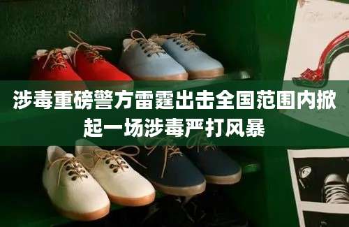 涉毒重磅警方雷霆出击全国范围内掀起一场涉毒严打风暴