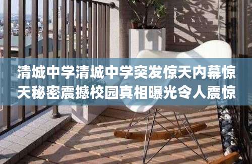 清城中学清城中学突发惊天内幕惊天秘密震撼校园真相曝光令人震惊