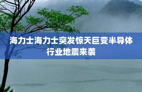 海力士海力士突发惊天巨变半导体行业地震来袭